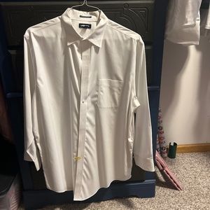 Lands end men’s white button down